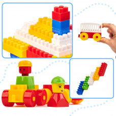 Blocks 3 for children construction plastic 107el.