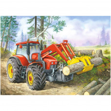 Puzzle 60el. Forest Site - Tractor with grapple