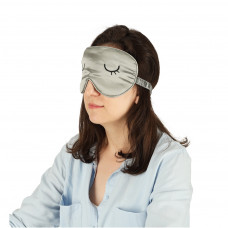 Blindfold sleeping mask in case gray