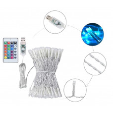 Lights Led Curtain Wedding Decoration 3x3m 200LED USB + remote control 16 colors with memory