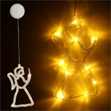 LED lampiņas kulons Ziemassvētku rotājums eņģelis 49cm 10 LED