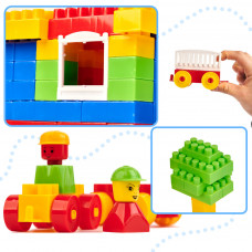 3D celtniecības plastmasas bloki/kluči bērniem 233el