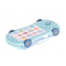 Multifunkcionāls telefons bērniem,mašīnas formā,gaismas projektors ar skaņām-zils
