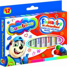 BAMBINO Markers with stamps 12 colors