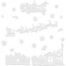 Christmas window stickers (17074-uniw)