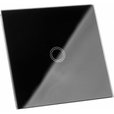 Skārienjūtīgs gaismas slēdzis - stikla - melns (14992-uniw)