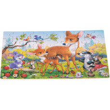 Fairy tale puzzle in a tin deer 60el