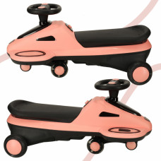 Gravity Ride on Lighting LED Wheels with Music Playing Scooter 74cm pink and black max 100kg