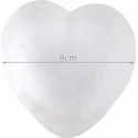 Dekoratīvās/putuplasta sirdis 8cm - 10 gab