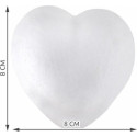 Dekoratīvās/putuplasta sirdis 8cm - 10 gab