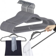 Clothes hanger 20 pieces - gray (16917-uniw)