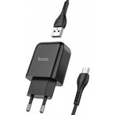 Hoco N2 Mobilo telefonu lādētājs 2.1A + Micro USB kabelis 1m