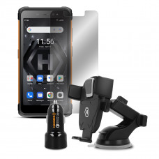 MyPhone Hammer Iron 4 Dual orange Extreme Pack/Android 12/telefons/komplekts