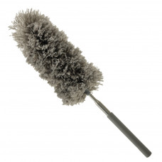 Telescopic broom dusting brush grey