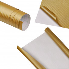 Foil roll carbon 3D gold 1,27x28m