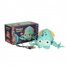 Interactive crawling octopus with sound