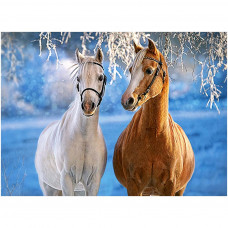 Puzzle 260el. The winter Horses