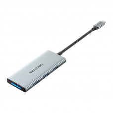 Vention USB-C to HDMI, 3x USB 3.0, SD, TF, PD Hub Vention TOPHB 0.15m Gray
