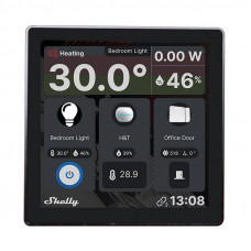 Shelly Smart Control Panel with 5A Switch Shelly Wall Display (black)