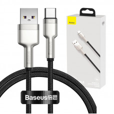Baseus USB kabelis USB-C Baseus Cafule, 66W, 1m (melns)