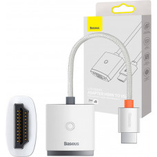 Baseus Lite sērijas HDMI–VGA adapteris ar audio (balts)