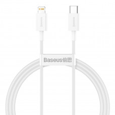 Baseus Superior sērijas USB-C kabelis uz Lightning, 20 W, PD, 1 m (balts)