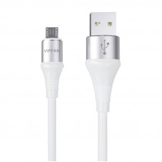 Vipfan USB to Micro USB cable Vipfan Colorful X09, 3A, 1.2m (white)