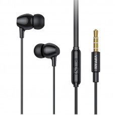 Vipfan Wired in-ear headphones Vipfan M16, 3.5mm jack, 1m (black)
