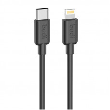 Budi USB-C to Lightning cable Budi 230TL, 20W, 1.2m, (black)