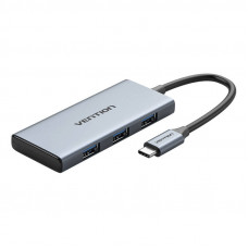 Vention USB-C to HDMI, 3x USB 3.0, SD, TF Hub Vention TOOHB 0.15m Gray