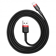 Baseus Cafule USB Lightning Cable 2,4 A 0,5 m (sarkans+melns)