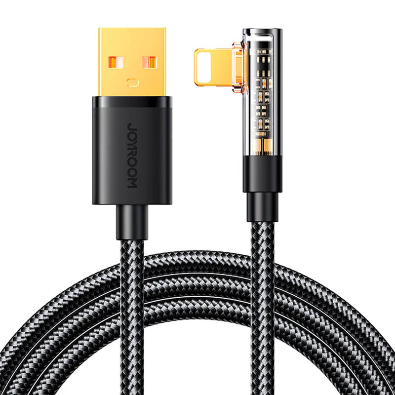 Joyroom Angle Cable to USB-A / Lightning / 1.2m Joyroom S-UL012A6 (black)