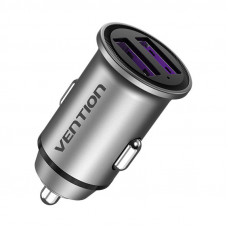 Vention Car Charger 2x USB Vention FFEH0 30W Gray