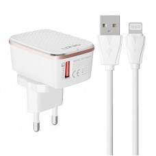 Ldnio Wall charger A1204Q 18W +  Lightning cable