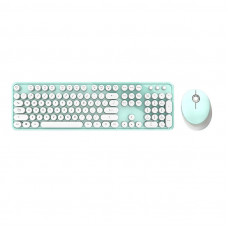 Mofii Wireless keyboard + mouse set MOFII Sweet 2.4G (White-Green)