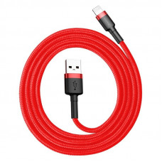 Baseus Cafule USB Lightning kabelis 2.4A 1m (melns + sarkans)