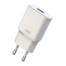XO Wall charger XO L92D, 1x USB, 18W, QC 3.0 (white)