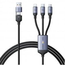 Joyroom Cable Speedy  USB Joyroom SA21-2T3, 6 in 1/ 100W/Cable 1.5m (black)