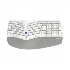 Delux Wireless Ergonomic Keyboard Delux GM901D BT+2.4G (white)