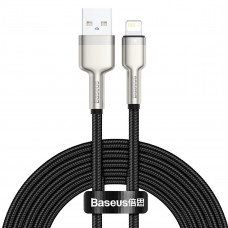 Baseus USB kabelis priekš Lightning Baseus Cafule, 2.4A, 2m (melns)