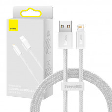 Baseus dinamiskais kabelis no USB uz Lightning, 2,4 A, 1 m (balts)