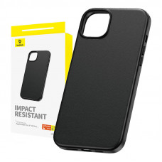 Baseus Phone Case for iPhone 15 Plus Baseus Fauxther Series (Black)