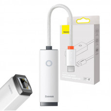Baseus Network adapter Baseus Lite Series USB-C to RJ45 (white)
