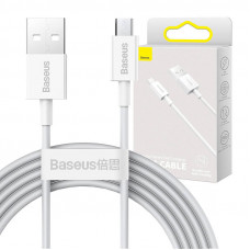Baseus Superior sērijas kabelis no USB uz mikro USB, 2A, 2m (balts)