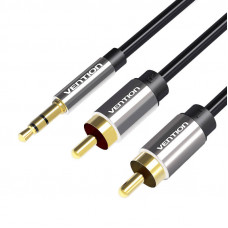 Vention Cable Audio 3.5mm to 2x RCA Vention BCFBI 3m Black