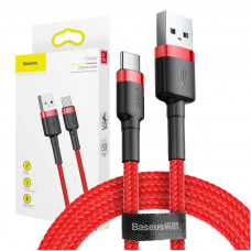 Baseus Cafule USB-C kabelis 2A 3 m (sarkans)