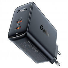 Acefast Wall charger Acefast A29 PD50W GAN 2x USB-C 50W (black)