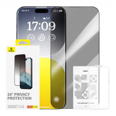 Baseus Privacy Protection Tempered Glass Baseus Diamond iPhone 15 Plus