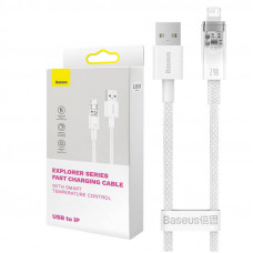 Baseus Fast Charging cable Baseus USB-A to Lightning  Explorer Series 2m, 2.4A (white)
