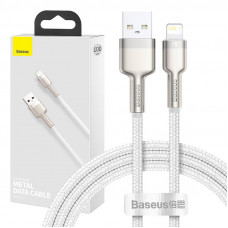 Baseus USB kabelis priekš Lightning Baseus Cafule, 2.4A, 1m (balts)